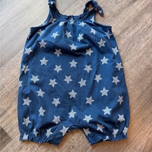 Carter's Blue Americana Romper with Stars - 12 Months NWOT